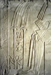 Ägyptische Antike: Hieroglyphen. Grab von Kherouef (TT192) (18. Dynastie)
