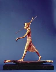 Tutanchamun (ca. 1370-1352 v. Chr.) der Harpunier, aus dem Grab von Tutanchamun, Neues Reich