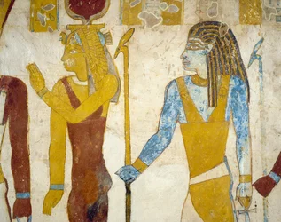 Wandmalereien aus dem Grab von Pa Nentwy, Bahariya-Oase, Gizeh, Ägypten