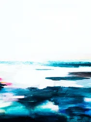 Blauer Horizont Abstrakt