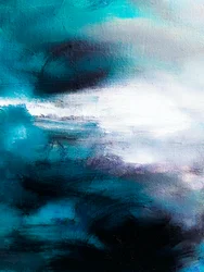 Tiefes Ozeanblau