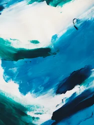 Dynamisches Blaues Abstrakt