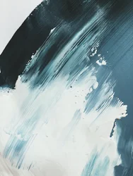 Fließendes Blaues Abstrakt