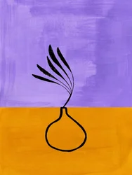 Minimalistische botanische Vase