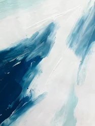 Serenes Blaues Abstrakt