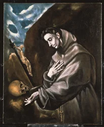 Der heilige Franziskus in Meditation