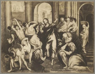 Christus vertreibt die Geldwechsler aus dem Tempel