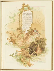Programm für das Ballett La Perle von Marius Petipa und Riccardo Drigo, 1896