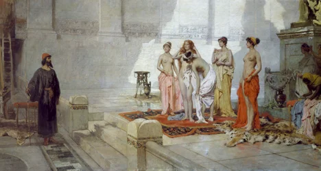 Zeuxis und die Mädchen von Kroton, von Eleuterio Pagliano
