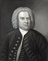 Porträt von Johann Sebastian Bach, deutscher Komponist