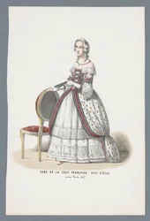 Dame des französischen Hofes. XVIII. Jahrhundert (unter Ludwig XV.)