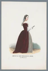Dame des französischen Hofes, 16. Jahrhundert, unter Franz I.