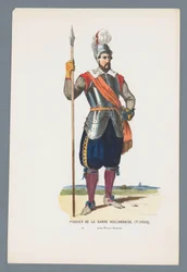 Piquier der holländischen Garde (17. Jahrhundert) unter Prinz Moritz