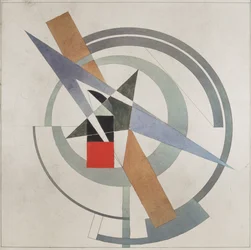 Keil mit rotem Quadrat