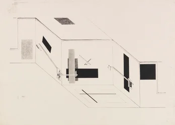 Der Proun-Raum. Blatt 5 des I Kestner-Portfolios, 1923