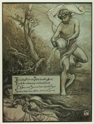 (Illustration für Rubáiyát von Omar Khayyám) Der mächtige Mahmud