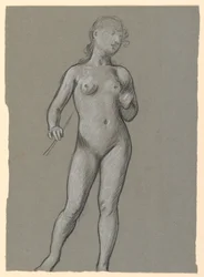 Studie eines weiblichen Aktes, ca. 1885
