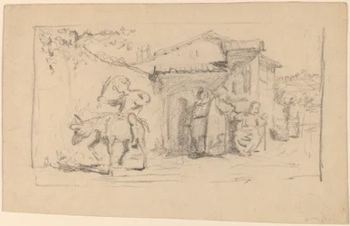 Sohn und Esel, ca. 1859
