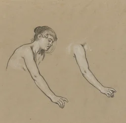 Studien für Figur des Winters