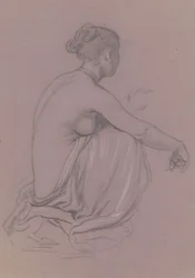 Studie für Griechische Mädchen beim Baden, ca. 1872
