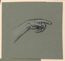 zeigt linke Hand und Handgelenk