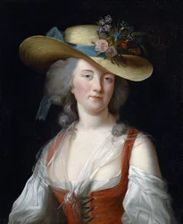 Porträt von Anne Catherine Le Preudhomme de Chatenoy, Gräfin von Verdun, als Gärtnerin