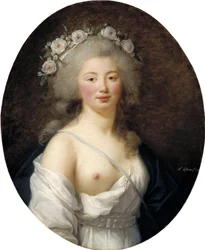 Porträt einer jungen Dame als Flora