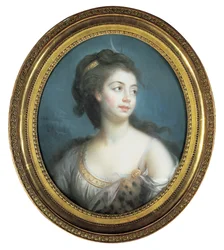 Allegorisches Porträt einer Dame als Diana, 1777