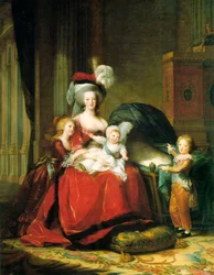 Marie-Antoinette und ihre Kinder, 1787.