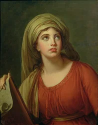 Porträt von Emma Hart (um 1765-1815), der späteren Lady Hamilton, als Sibylle, um 1792
