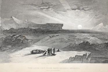 Aussicht vom Cape George Russell, Illustration aus 