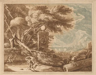 Heroische stürmische Landschaft, 1724