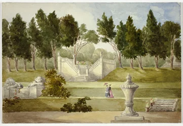 Garten in Clifton Hall