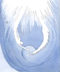 Christus und der Heilige Geist sind wie zwei Arme des Vaters, die die Erde umarmen.