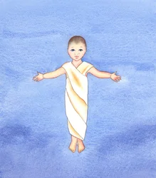 Jesus Christus ist wahrer Gott, der unsere menschliche Natur angenommen hat, mit der Demut und Güte, als bloßes Kind unter uns zu kommen, 2003