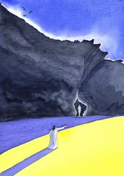 Jesus erweckt Lazarus zum Leben