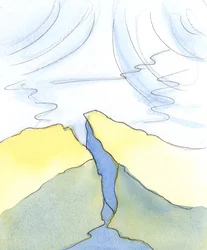 Wenn jemand plötzlich von Gott erleuchtet wird, ist es, als ob ein Unterwasser-Erdbeben stattfindet