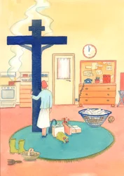 Wer Christus in der Messe anbetet und den ganzen Tag im Geist bei ihm bleiben möchte, kann den ganzen Tag durch ihn dem Vater Lob und Dank darbringen