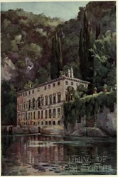 Villa Pliniana, Lago di Como, Illustration aus 
