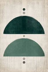 Abstrakte grüne Balance