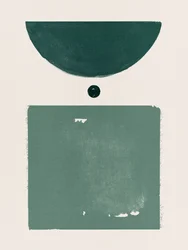 Ruhige geometrische Grüntöne