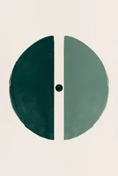 Minimalistisches grünes Kreisdesign