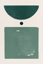 Minimalistische grüne Formen