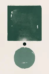Minimalistische grüne Formen