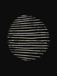 Schatten eines gestreiften Kreises