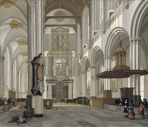Innenraum der Nieuwe Kerk, Amsterdam, 1657