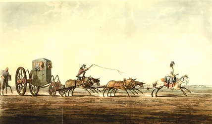 Postkutsche, Provinz Buenos Aires, ca. 1818