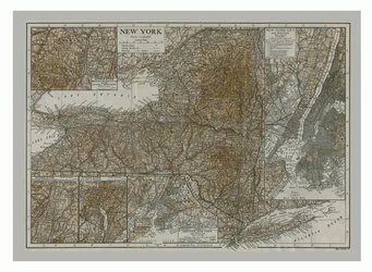 Karte von New York, ca. 1900