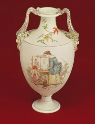 Wedgwood-Vase, spätes 19. Jahrhundert