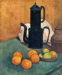 Der blaue Kaffeekrug